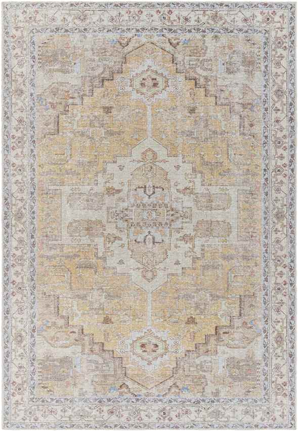 Wheatcroft Traditional Washable Rug, Pale Orange