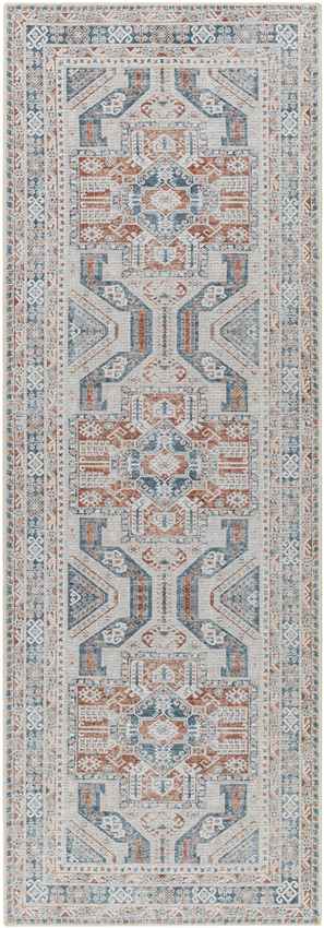 Willisburg Traditional Washable Rug, Navy