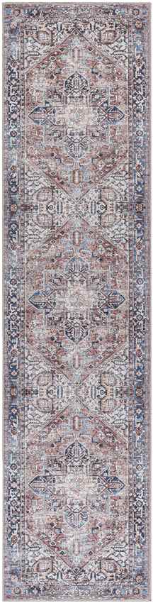 Liebenthal Traditional Washable Rug, Rust