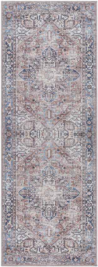 Liebenthal Traditional Washable Rug, Rust