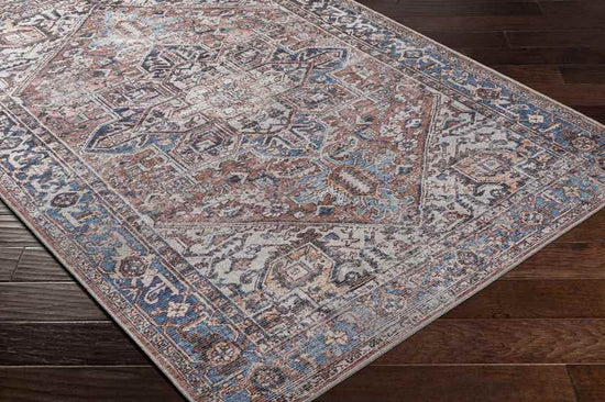 Liebenthal Traditional Washable Rug, Rust