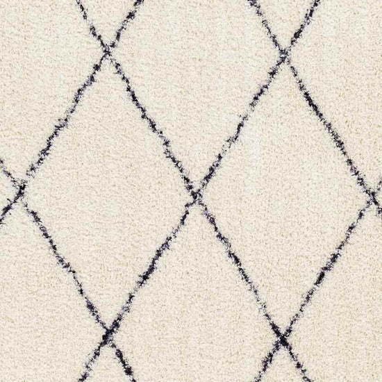 Konstantina Modern Washable Rug, Cream/Black