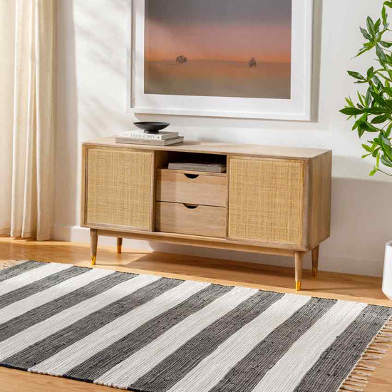 Kirby Modern Rug, Black