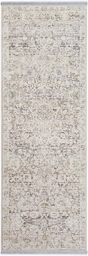 Miquel Traditional Rug, Medium Gray/Beige