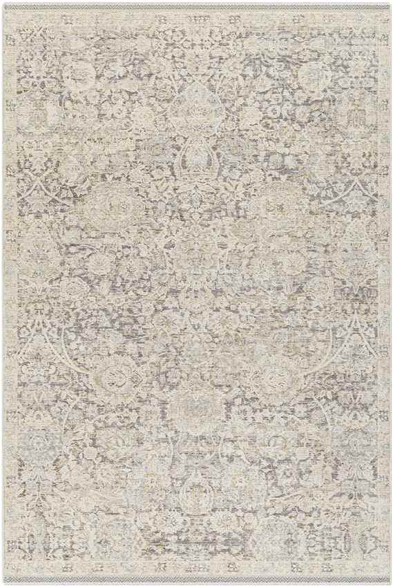 Miquel Traditional Rug, Medium Gray/Beige