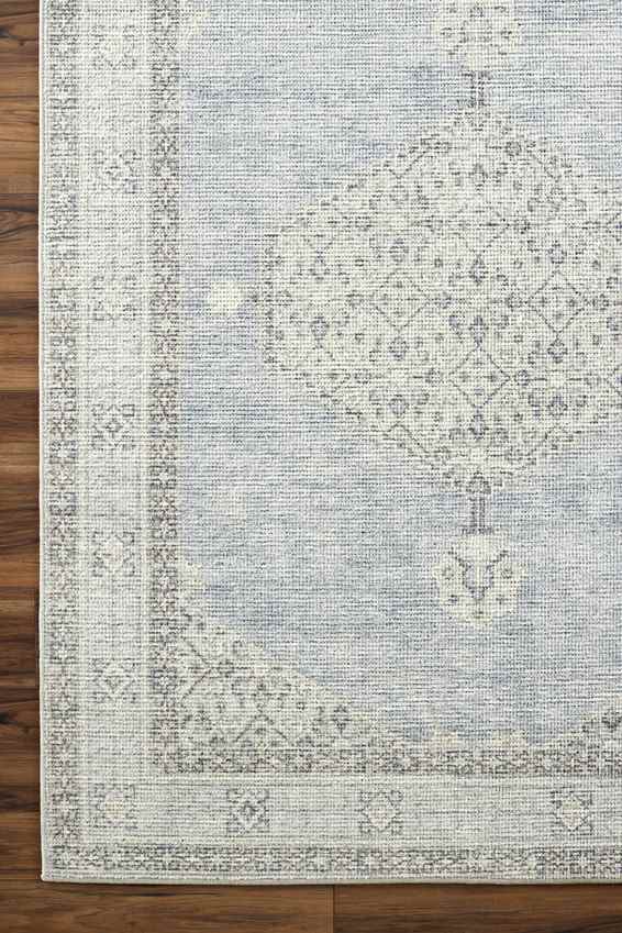 Jamesa Traditional Rug, Denim/Ivory