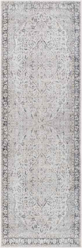 Sederick Traditional Washable Rug, Ivory