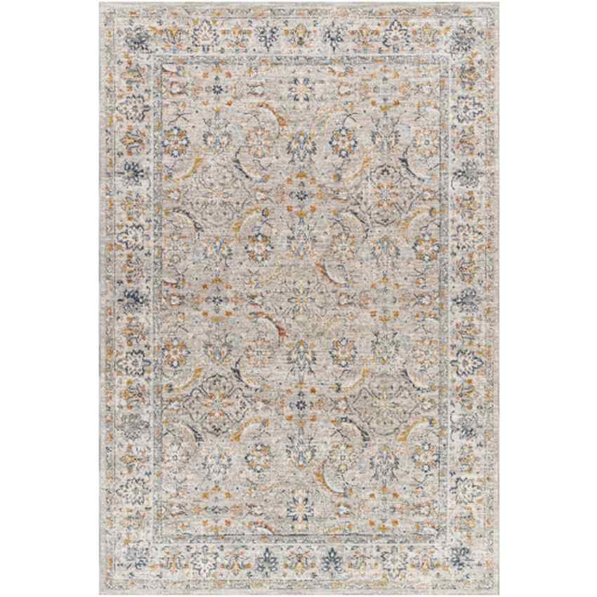 Stepfon Traditional Rug, Light Gray/Pale Blue