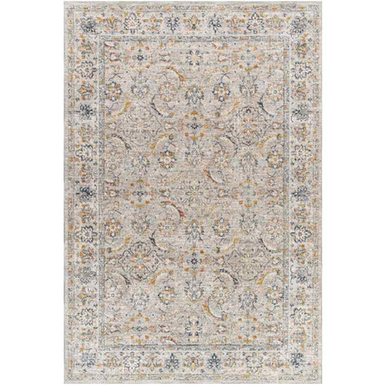 Stepfon Traditional Rug, Light Gray/Pale Blue