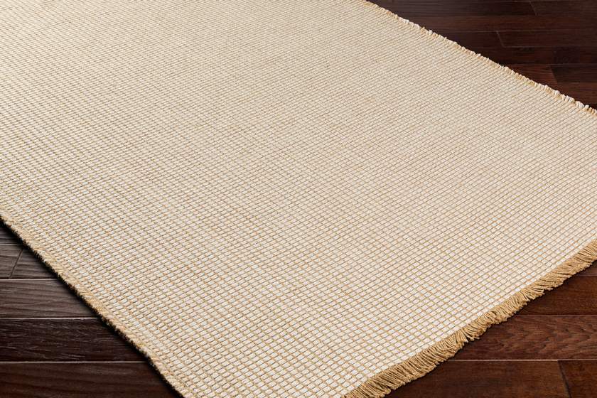 Hendy Solid & Border Rug, Mocha