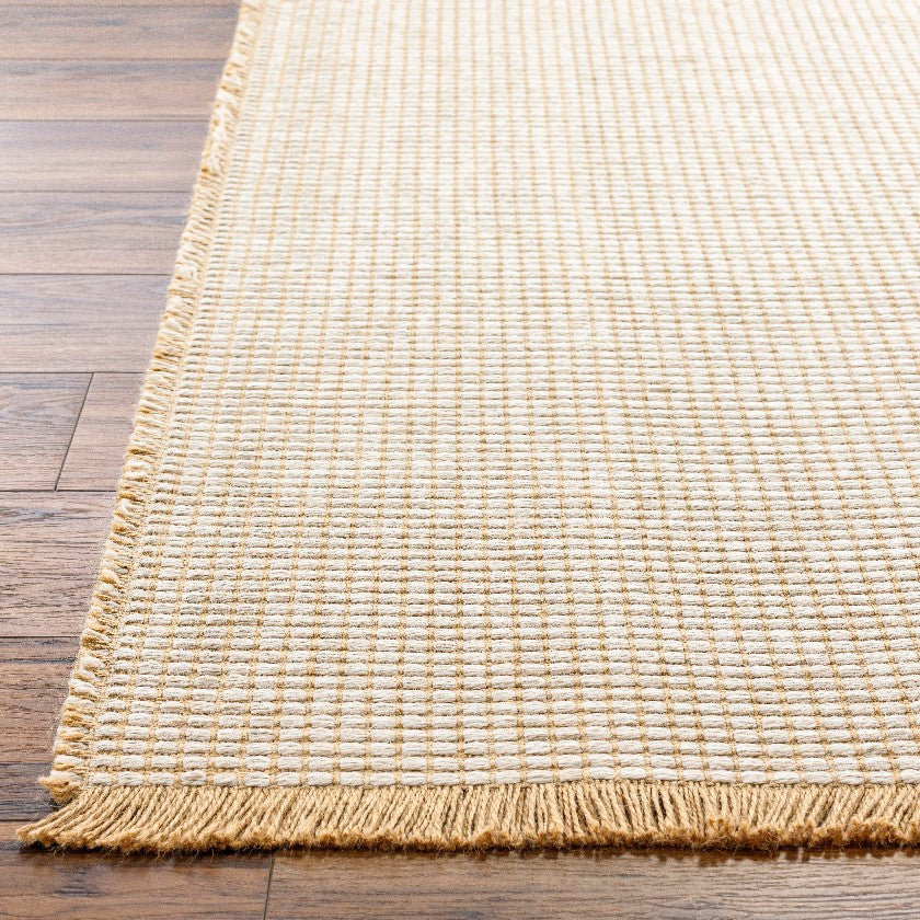 Hendy Solid & Border Rug, Mocha