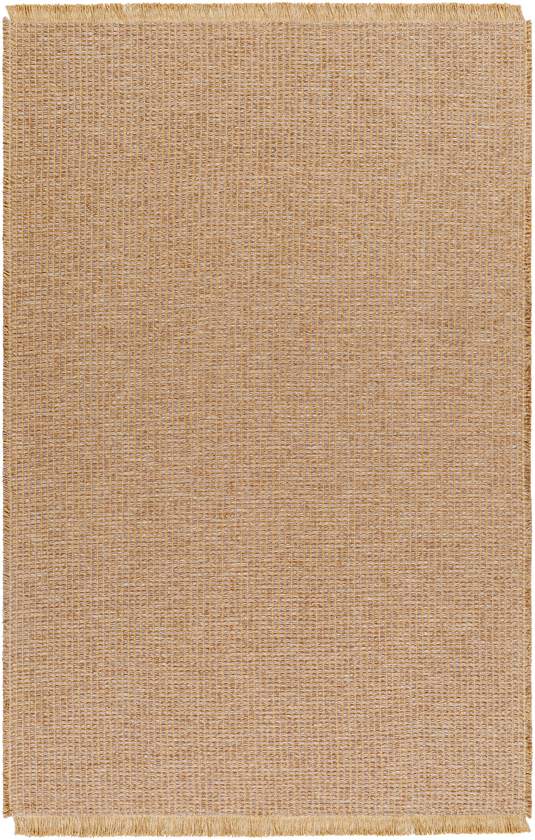 Hendy Solid & Border Rug, Brown