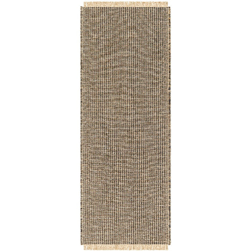 Hendy Solid & Border Rug, Charcoal