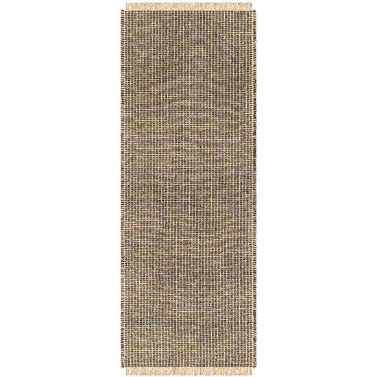 Hendy Solid & Border Rug, Charcoal