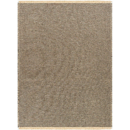 Hendy Solid & Border Rug, Charcoal