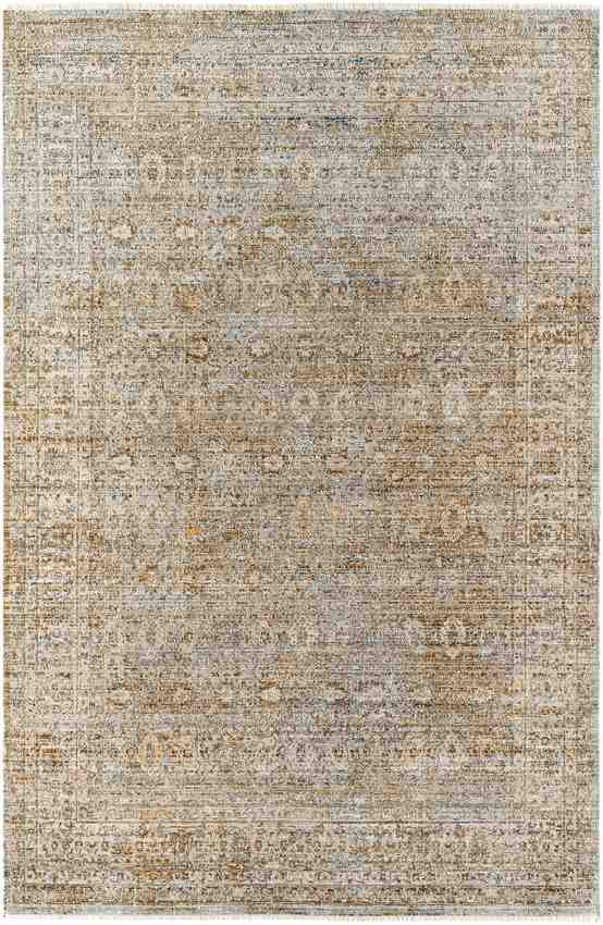 Moshe Traditional Washable Rug, Brown/Ivory