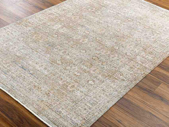 Moshe Traditional Washable Rug, Brown/Ivory