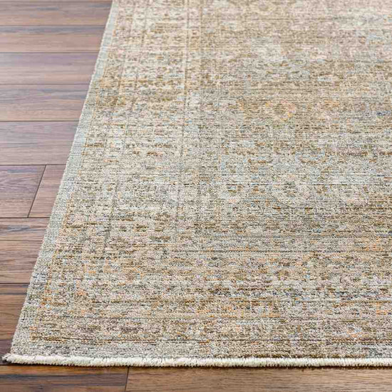 Moshe Traditional Washable Rug, Brown/Ivory