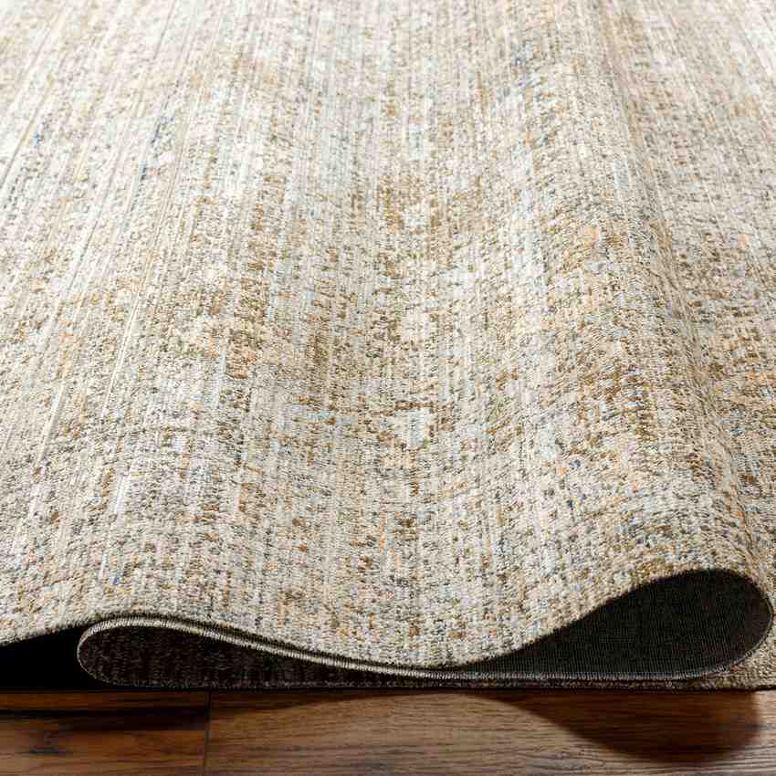 Moshe Traditional Washable Rug, Brown/Ivory