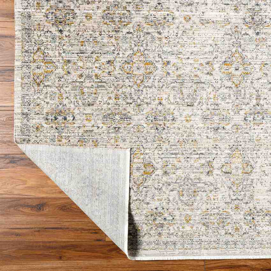 Radha Traditional Washable Rug, Dark Olive/Ivory