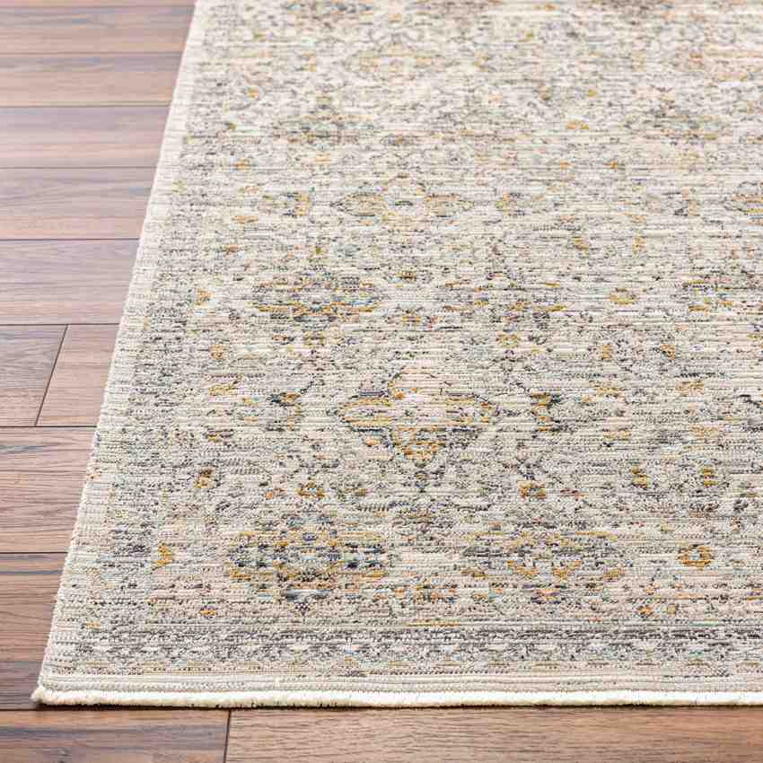 Radha Traditional Washable Rug, Dark Olive/Ivory