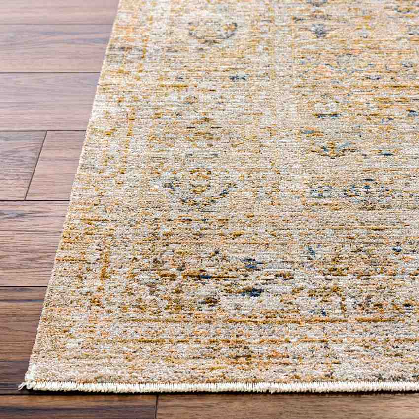 Partick Traditional Washable Rug, Moss/Orange