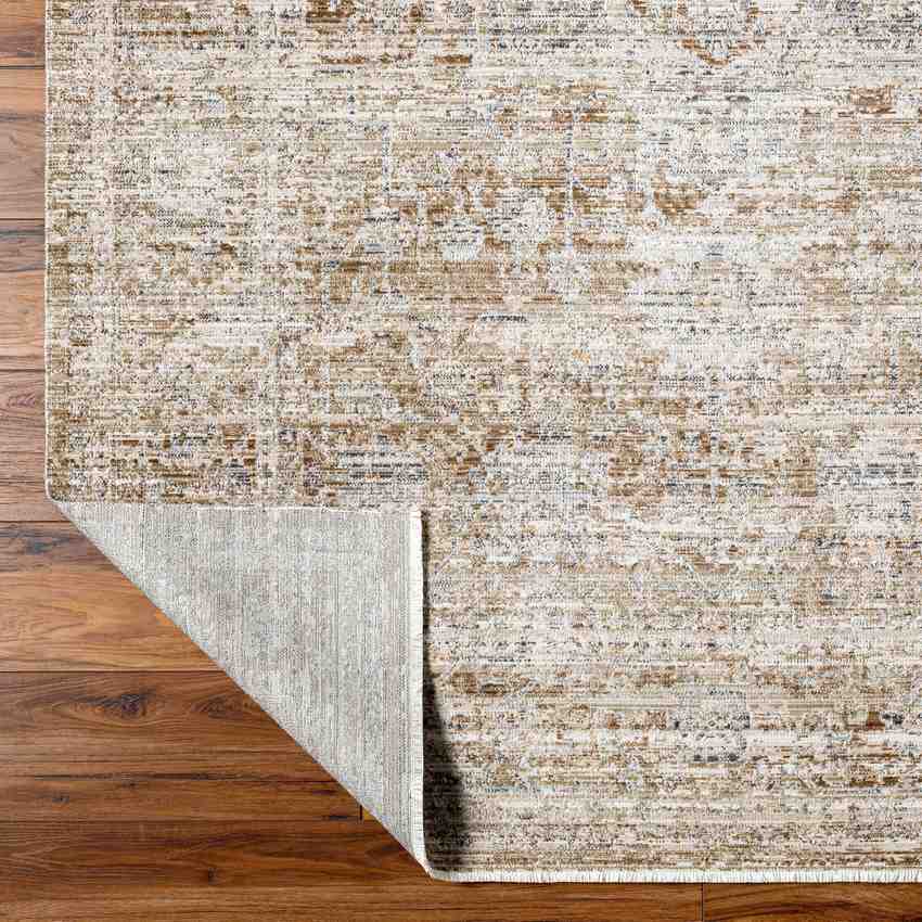 Robynn Traditional Washable Rug, Dark Brown