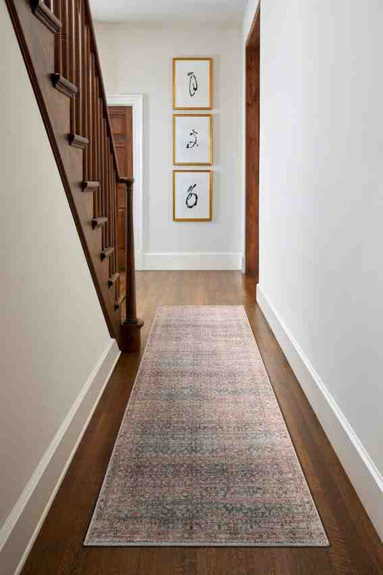 Jim Traditional Rug, Light Brown/Emerald