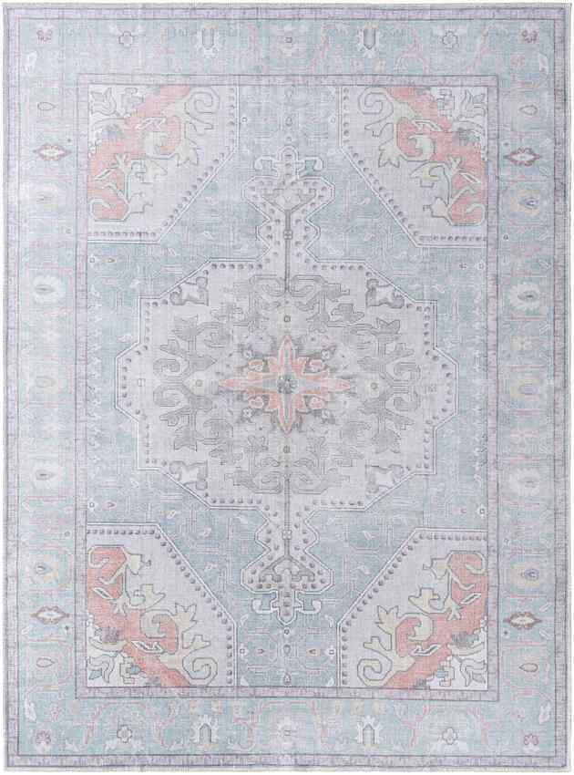 Luisanna Traditional Rug, Light Blue