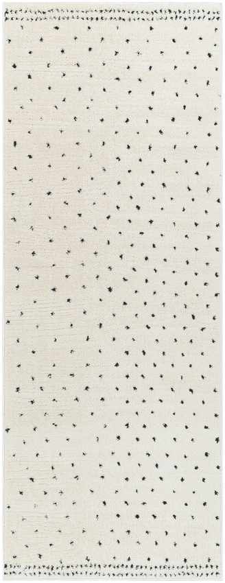 Monisha Modern Rug, Ivory/Black