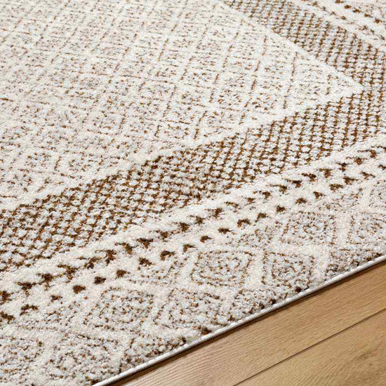 Vada Modern Rug, Ivory/Brown