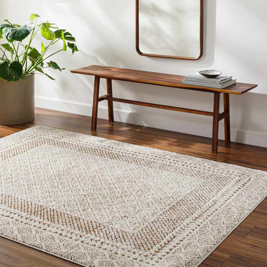 Vada Modern Rug, Ivory/Brown