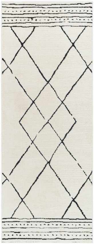 Josue Modern Rug, Ivory/Black