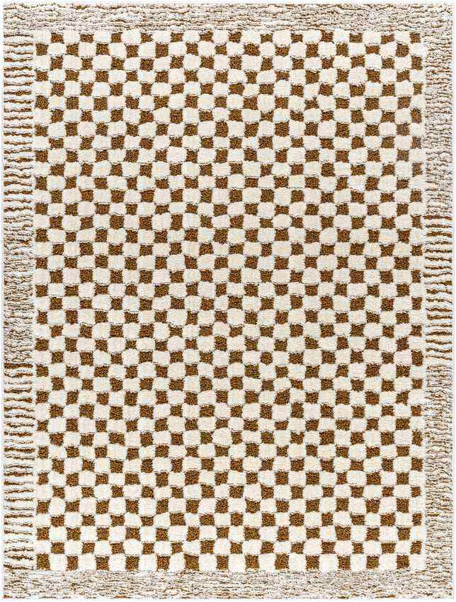 Zechariah Modern Rug, Ivory/Brown