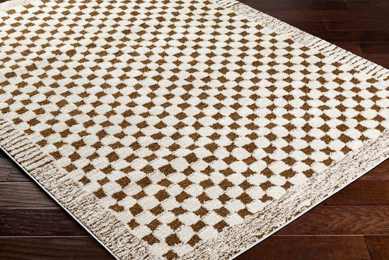 Zechariah Modern Rug, Ivory/Brown