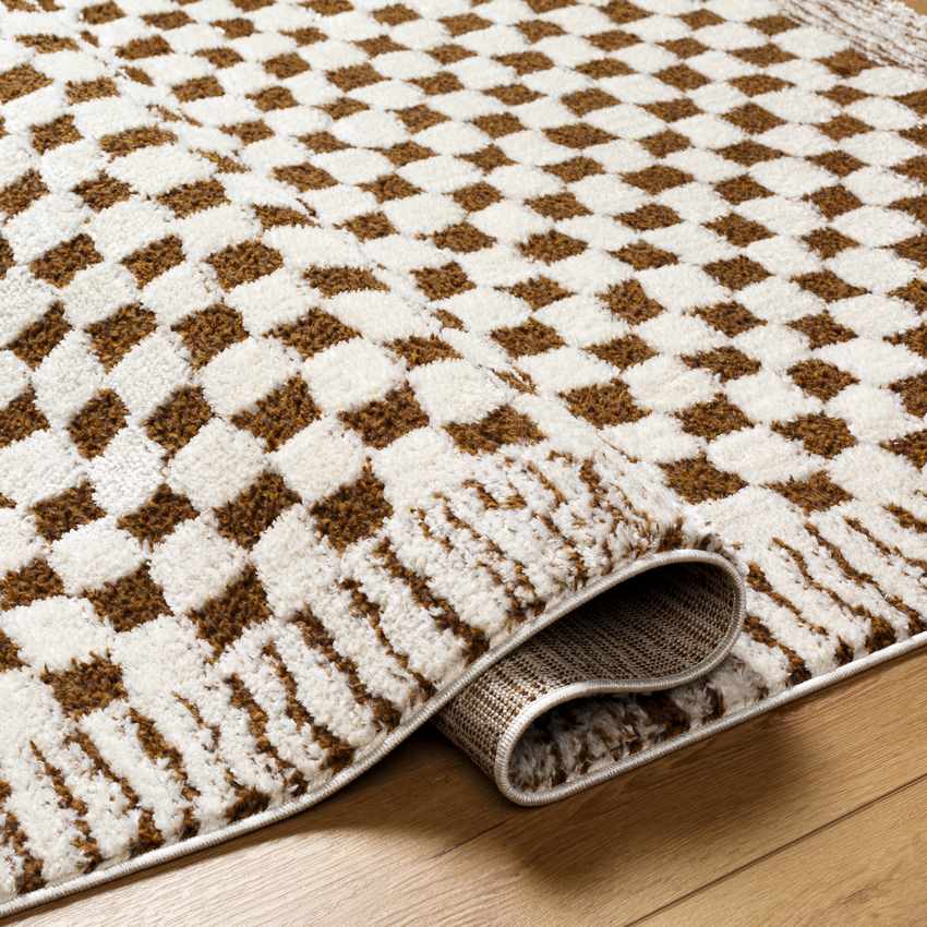 Zechariah Modern Rug, Ivory/Brown