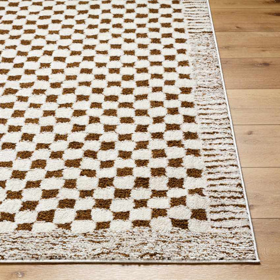 Zechariah Modern Rug, Ivory/Brown