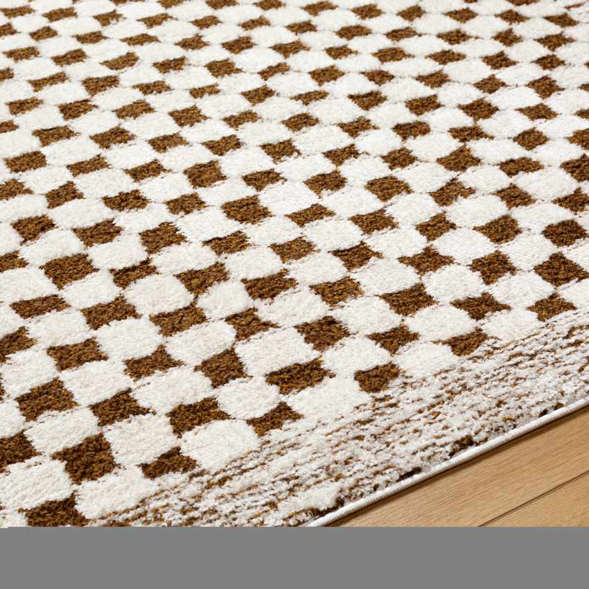 Zechariah Modern Rug, Ivory/Brown