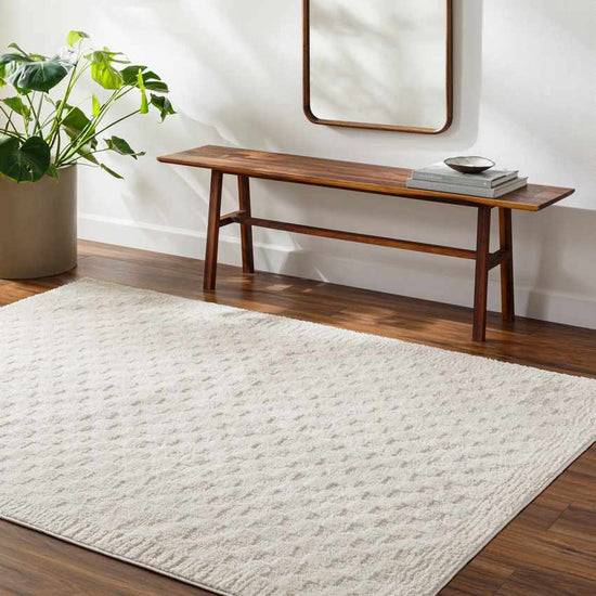 Zechariah Modern Rug, Ivory/Off-White