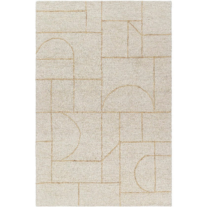 Tyerra Modern Rug, Light Beige