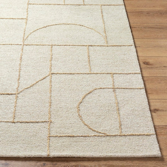 Tyerra Modern Rug, Light Beige