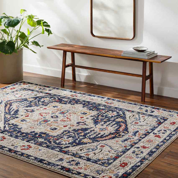 Shemica Traditional Rug, Cobalt