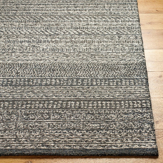 Melun Global Rug, Charcoal/Cream