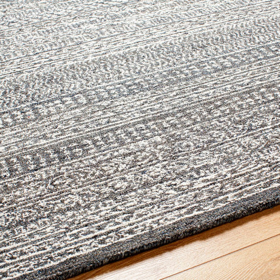 Melun Global Rug, Charcoal/Cream