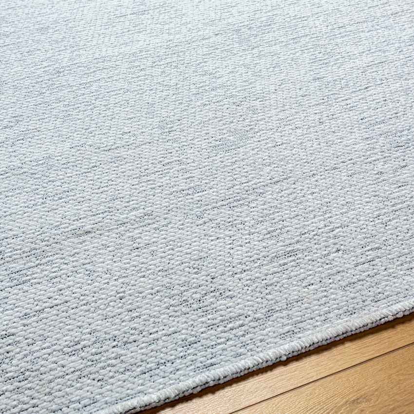 Tobey Solid & Border Washable Rug, Light Sage