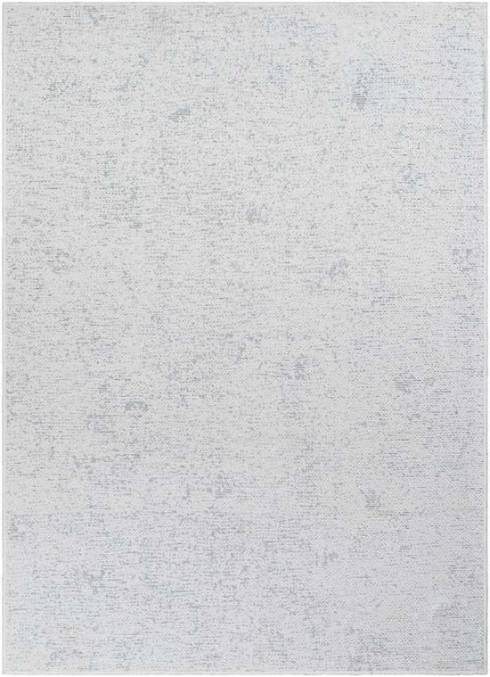 Tobey Solid & Border Washable Rug, White