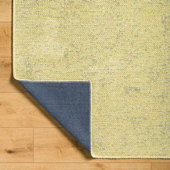 Tobey Solid & Border Washable Rug, Grass Green