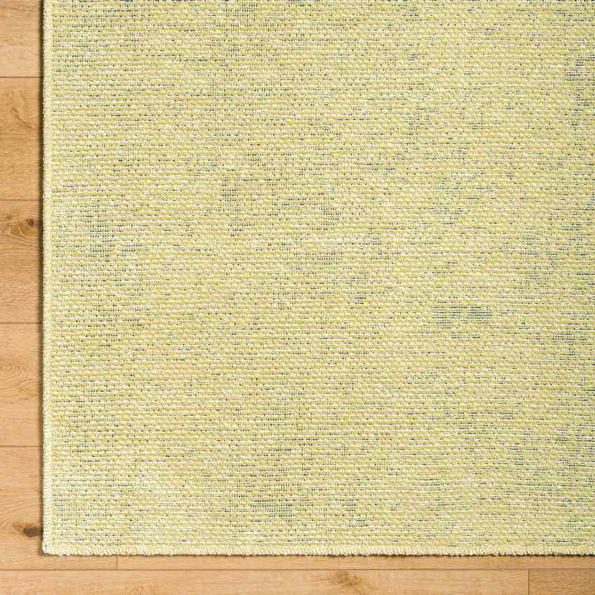 Tobey Solid & Border Washable Rug, Grass Green