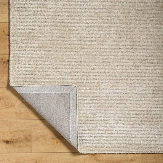 Jett Solid & Border Rug, Light Brown