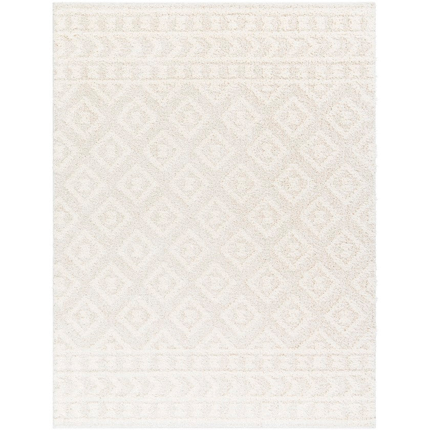 Shatora Modern Area Rug, Light Beige